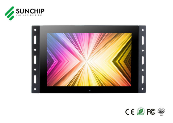 Sunchipの車のエレベーターの地下鉄サポートWIFI LAN 4Gのための開いた開いたフレームLCDのモニターの広告10.1inch 15.6inchデジタルの表記