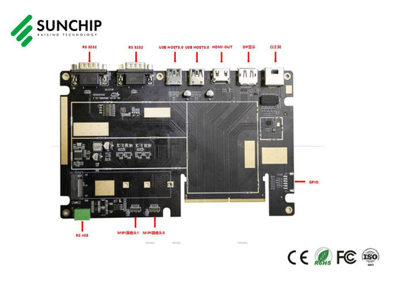 RK3588人間の特徴をもつ埋め込まれた板PCBA 8K HD DP LVDSの表示マザーボード