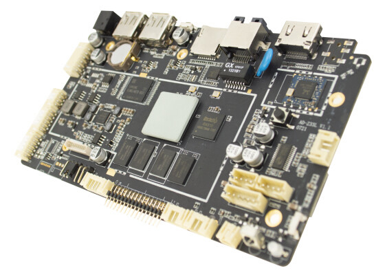 4 IOの小さいLinux板RJ45複数のポイント容量性接触DDR3 1G/2G RAM