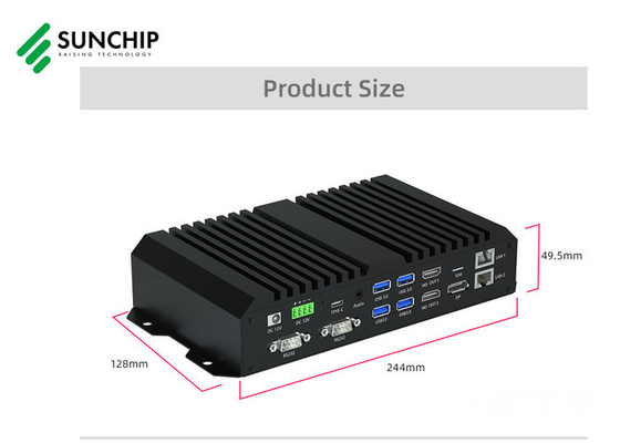 ROCKCHIP RK3588 オクタコア アンドロイドボックス RS232 RS485 WIFI ギガビットイーサネット BT USBメディアプレーヤー