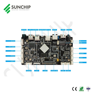 クアッドコアA55ARMボード 2GB RAM MIPI/EDP/LVDSディスプレイ ロックチップ RK3566 PCBA開発 Android 11 メインボード