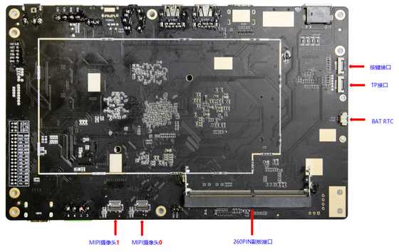 RK3588 8Kはシステム ボード8KビデオAI 8GのRAMのアンドロイド12 DP HD RS232を埋め込んだ