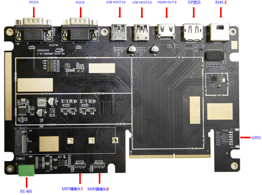 RK3588 8Kはシステム ボード8KビデオAI 8GのRAMのアンドロイド12 DP HD RS232を埋め込んだ