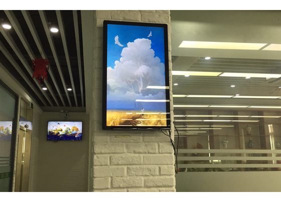 ブラックハウジング 21.5 インチ アンドロイド オールインワン LCD インタラクティブ デジタル シグネージ タッチ付き