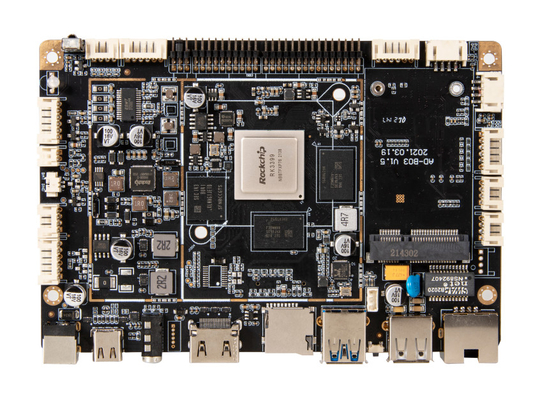 高性能のAndroid メインボード RK3399 LCD広告マシン用のPCBマザーボード