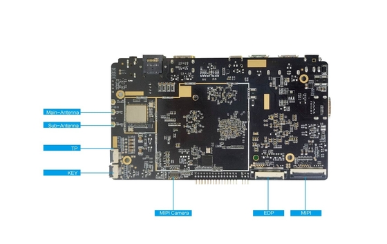 RK3588 単板コンピュータ 2.4GHz オクタコア ARM マリ-G610 MC4 I2C インターフェース Android 12 バージョン インダストリアル ARM ボード