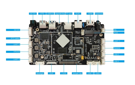 Rk3566 Android 組み込みボード サポート WIFI BT LAN 4G POE Android システム開発ボード