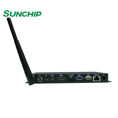 4K高画質組み込みシステムボード SUNCHIP Android デジタルサイネージディスプレイボックス 広告用ブラック